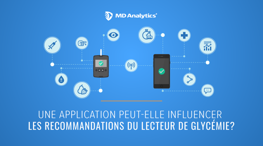 application peut-elle influencer les recommandations du lecteur de glycemie